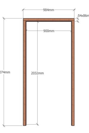 Heavy Duty | Door Frame | Profile 58 x 86 | 813 x 2032