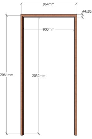 Paraplegic | Econo Door Frame | Profile 44 x 70 | 900 x 2032
