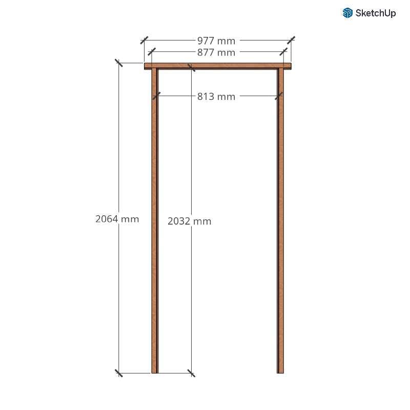 Econo | Hardwood Door Frame  | Profile 44 x 70 | 813 x 2032