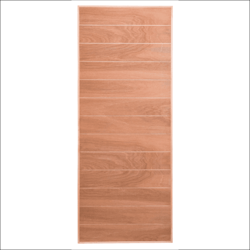 Horizontal Slatted Marine Ply Door - 813 x 2032