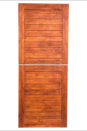 External | Framed Horizontal Slatted Stable | Hardwood