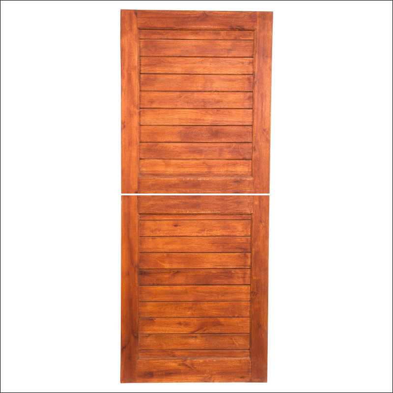 External | Framed Horizontal Slatted Stable | Hardwood