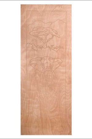 Internal | Carved Door | Elephant